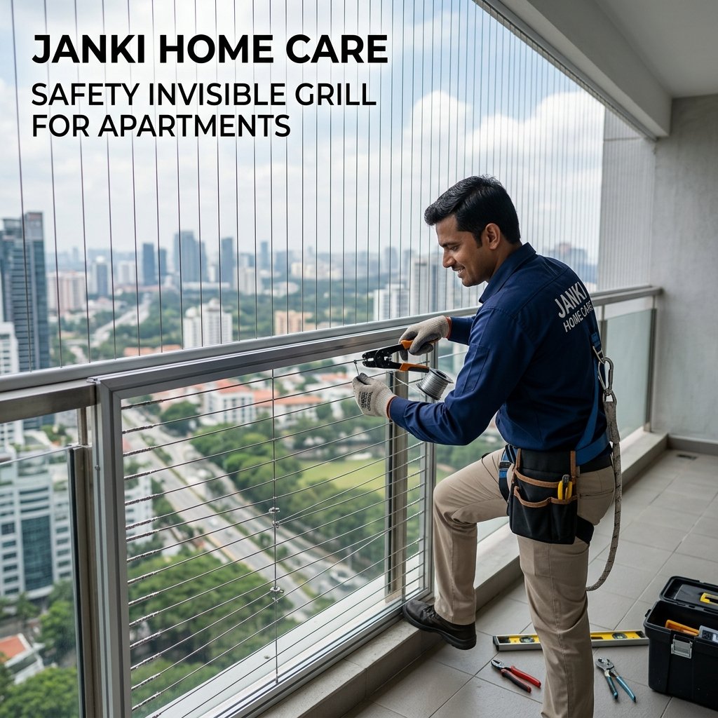 Safety Invisible Grill for Apartments